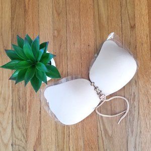 NEW Strapless, Backless, Self-Adhesive Lace-Up Bra - Sz B